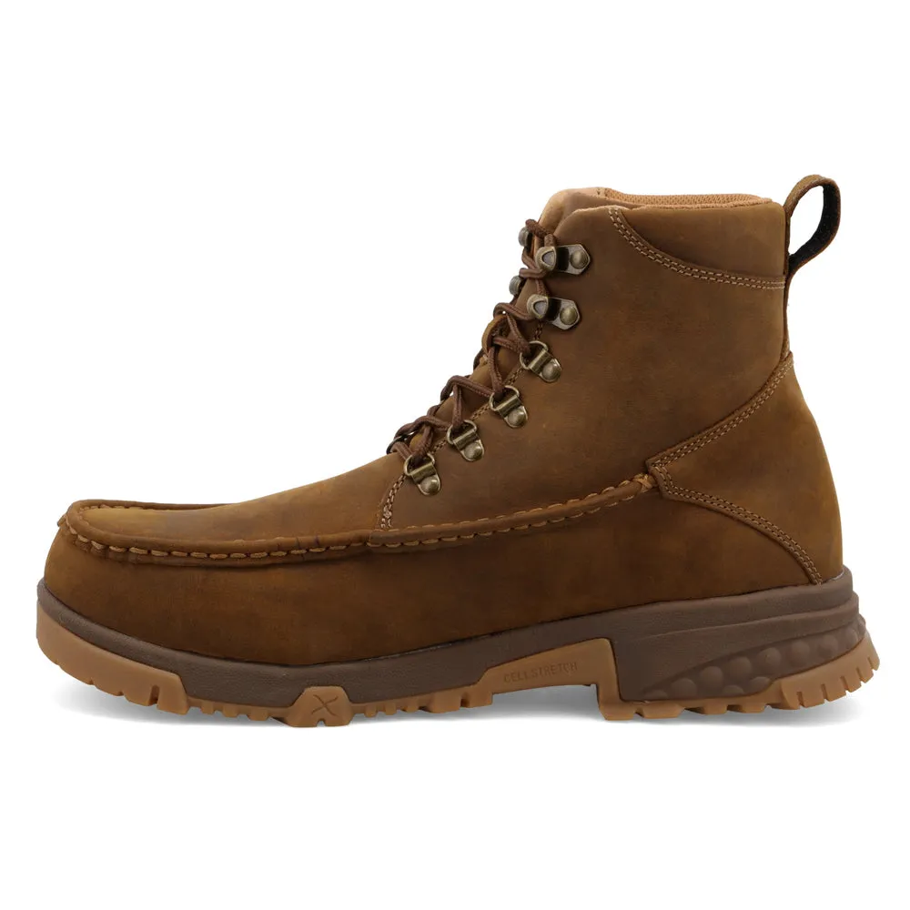 Twisted X 6″ Work Boot Distressed Saddle